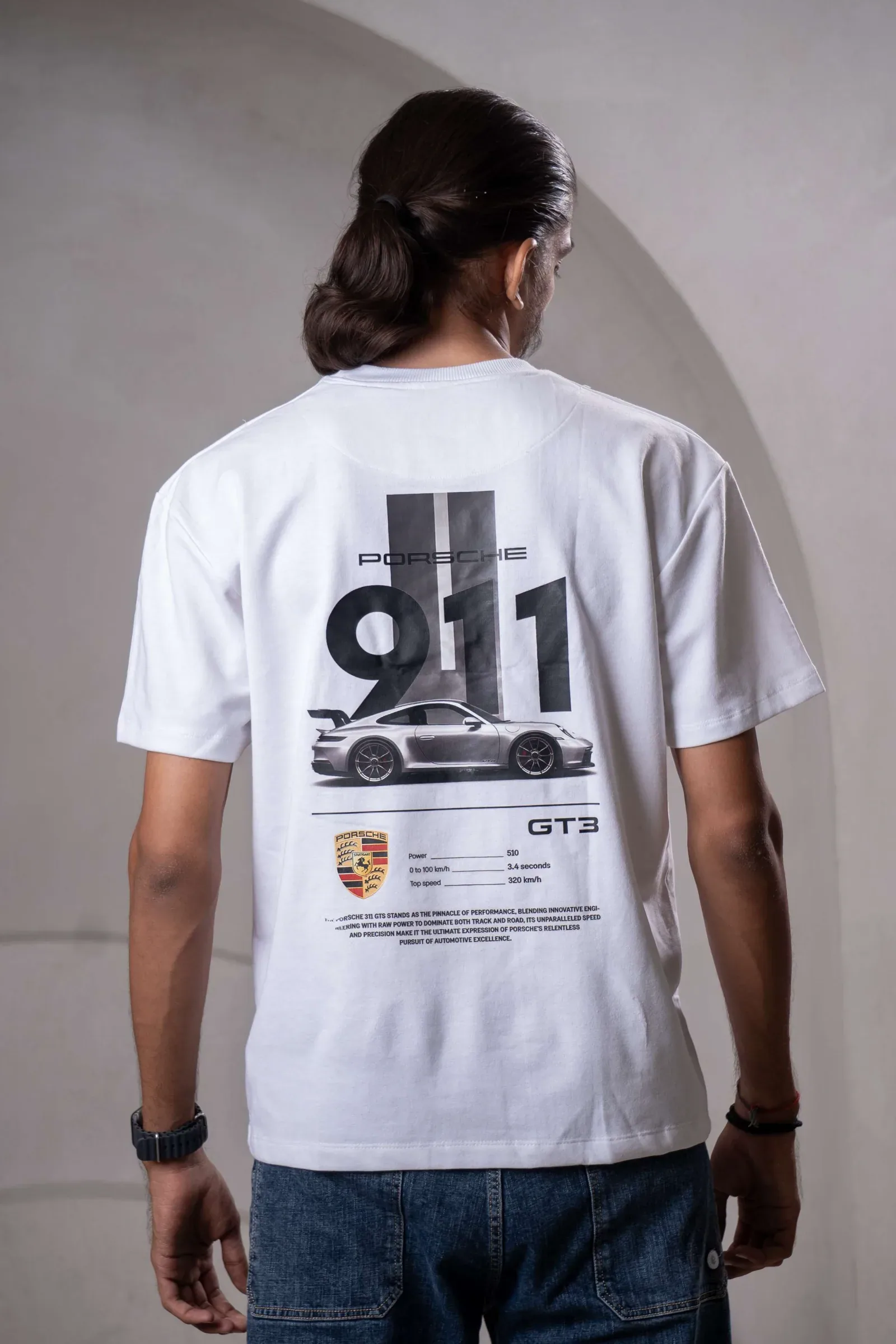 LOG Porsche 911 T-shirt – white