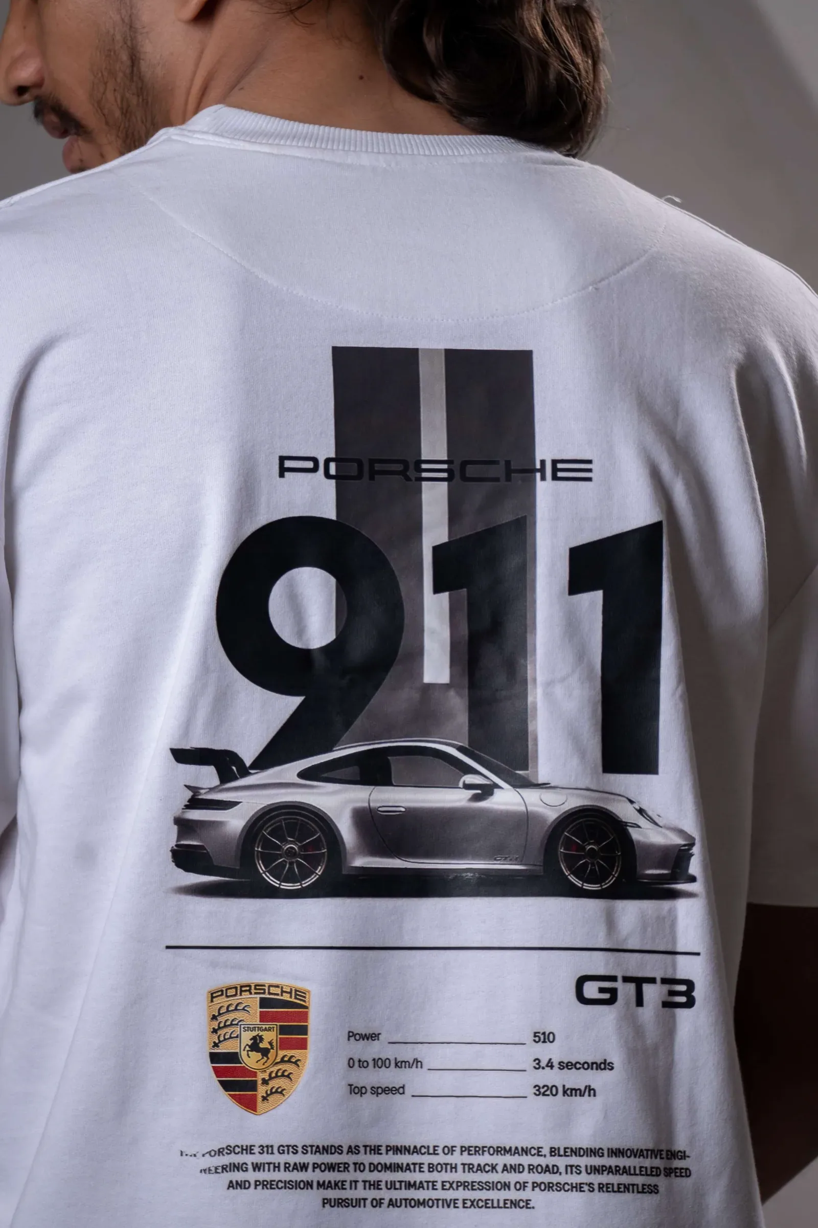LOG Porsche 911 T-shirt – white