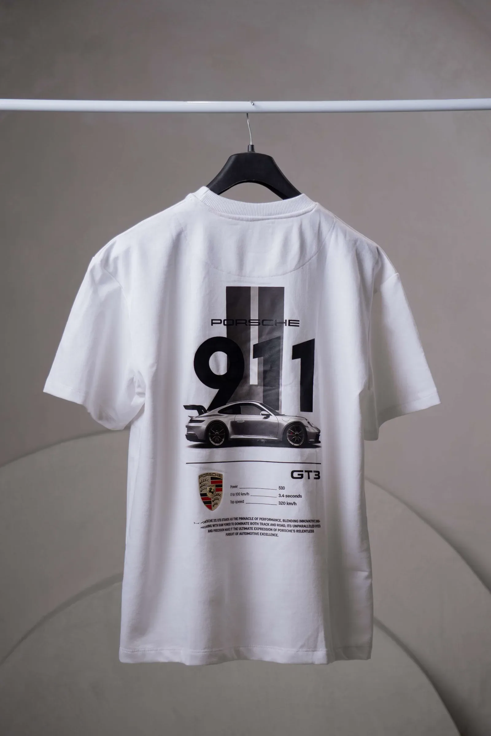 LOG Porsche 911 T-shirt – white
