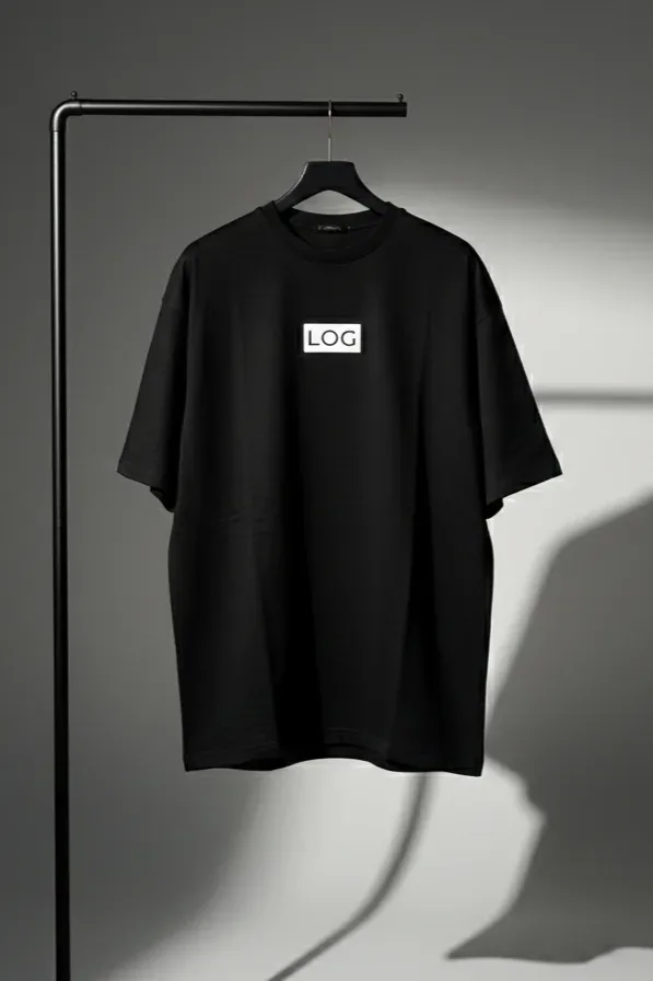 Black Crew Neck T-shirt – black