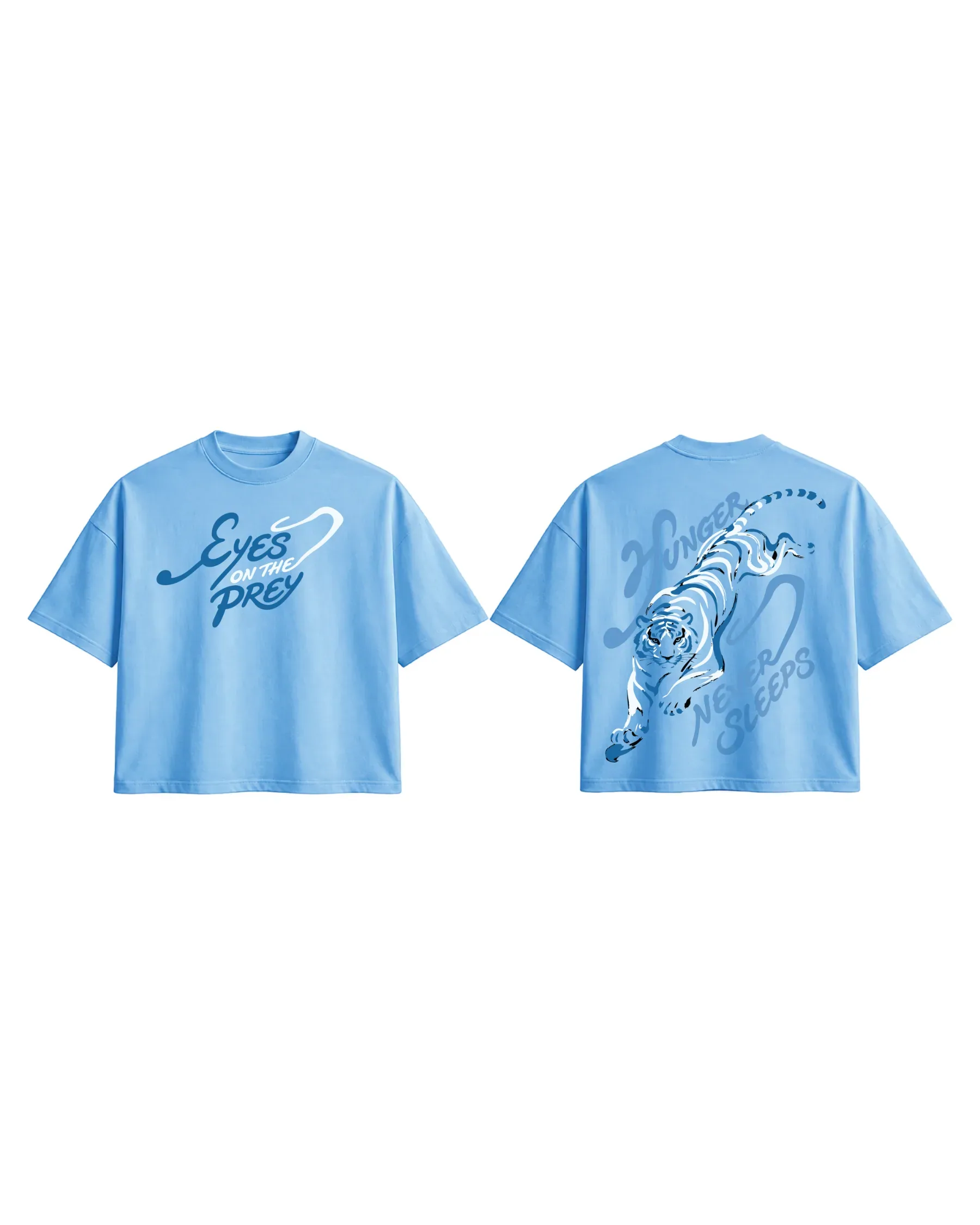 Eyes on the Prey Oversized Tee – blues