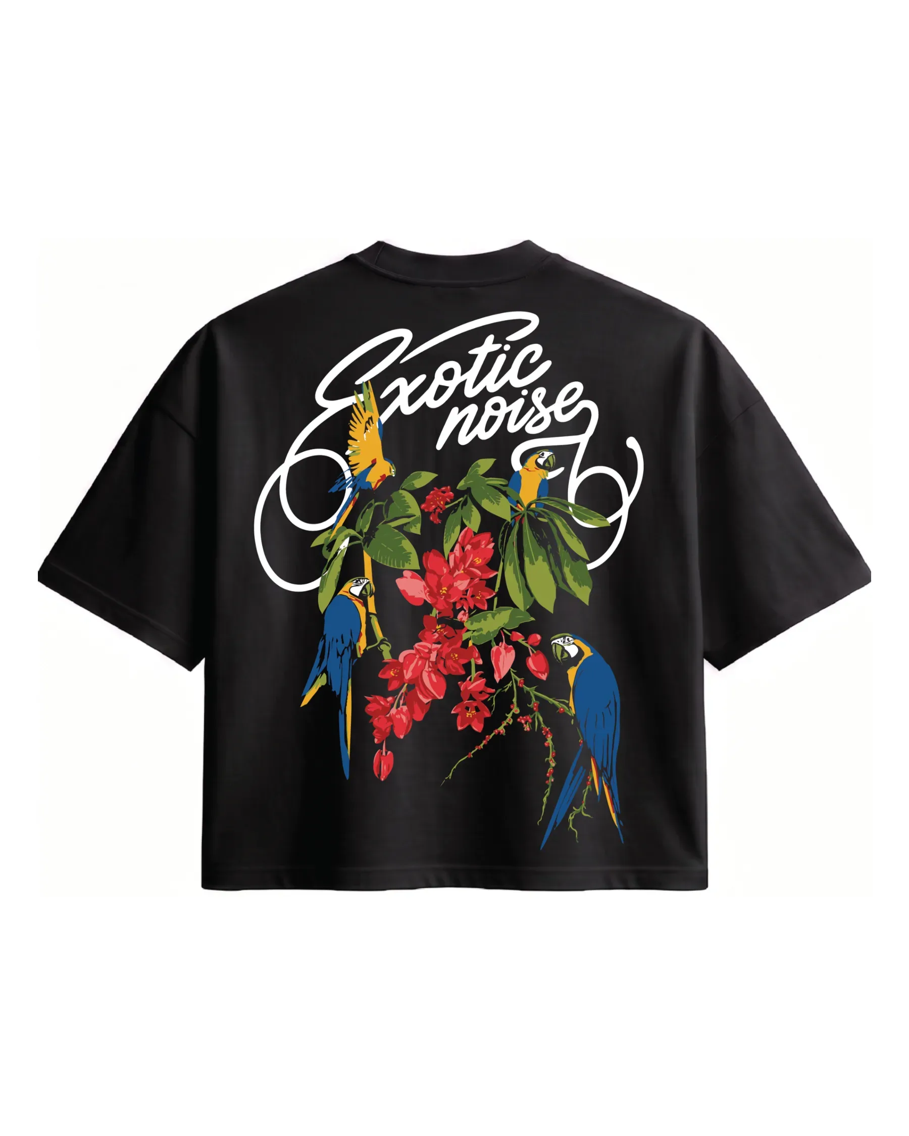 Feathered Paradise Oversized Tee – blacks