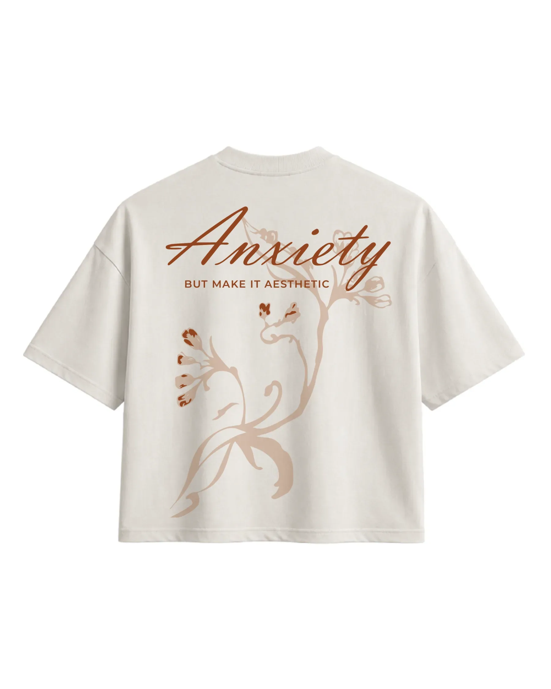Anxiety But Make It Aesthetic Oversized Tee – neutrals
