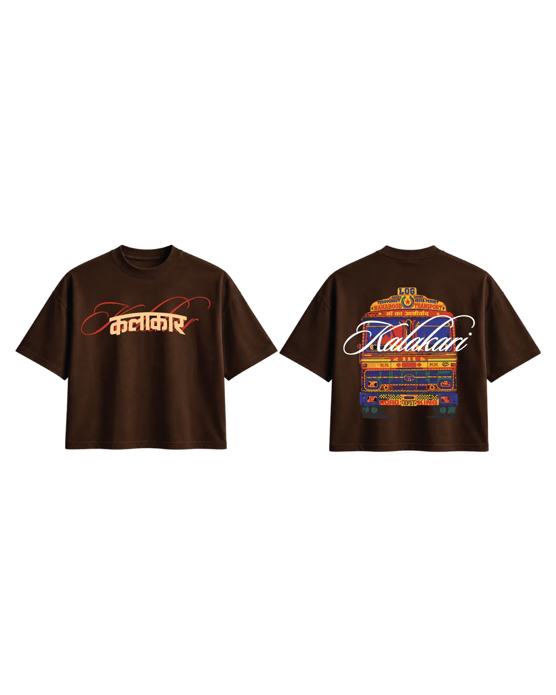 Kalakari Oversized Tee – browns